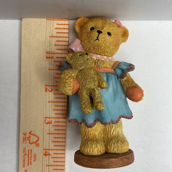 Cherished Teddies Ceramic Mother Bear Holding BabyTeddy Bear Figurine Statue - Picture 8 of 9